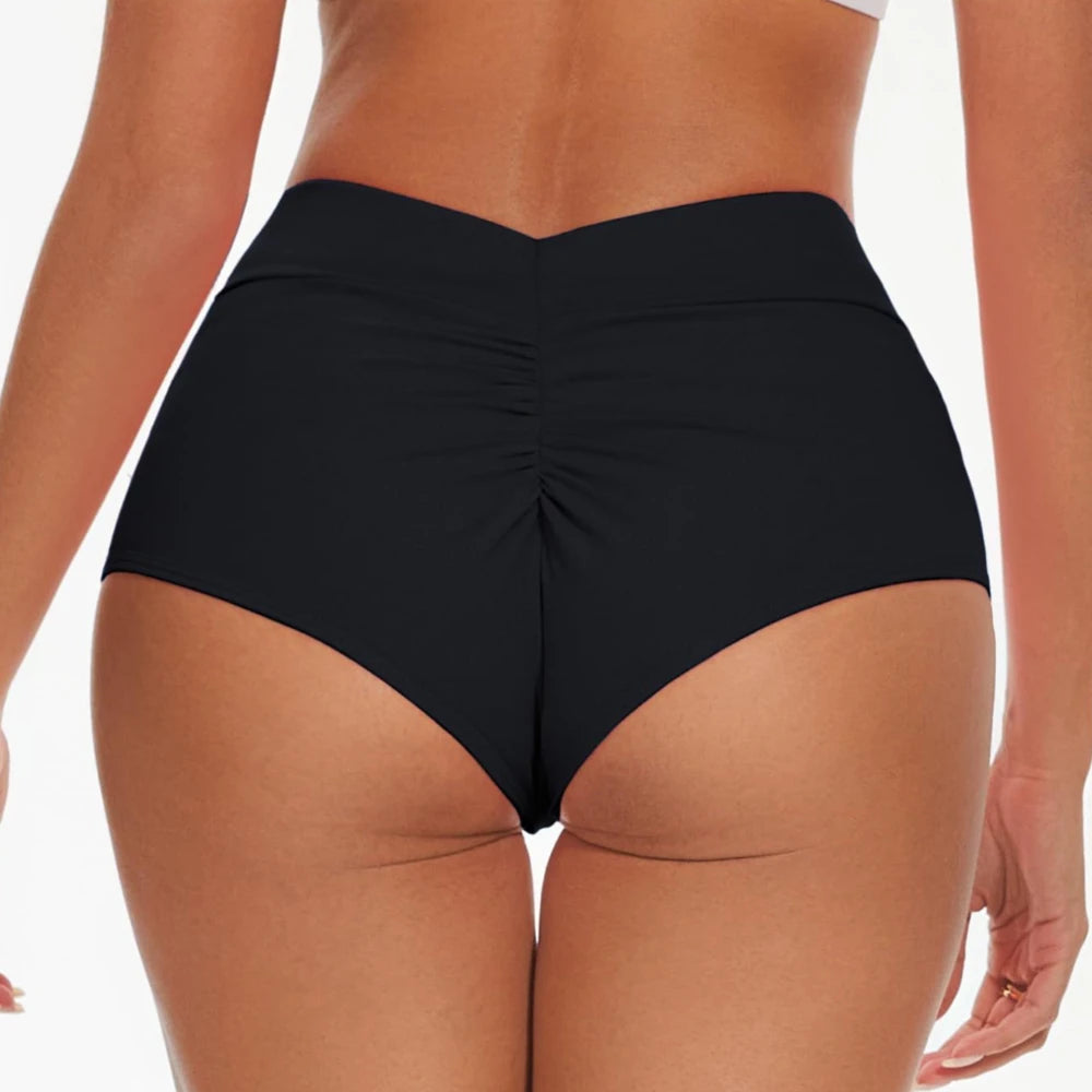 High Waist Scrunch Workout Shorts