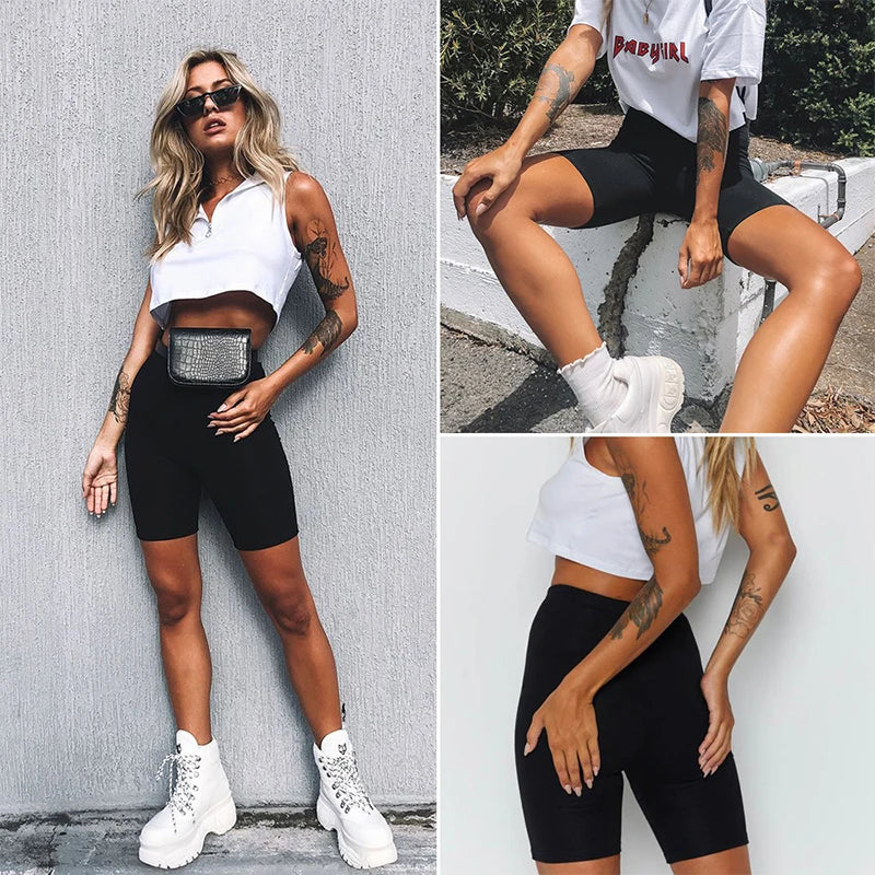 Women's High Waist Biker Shorts