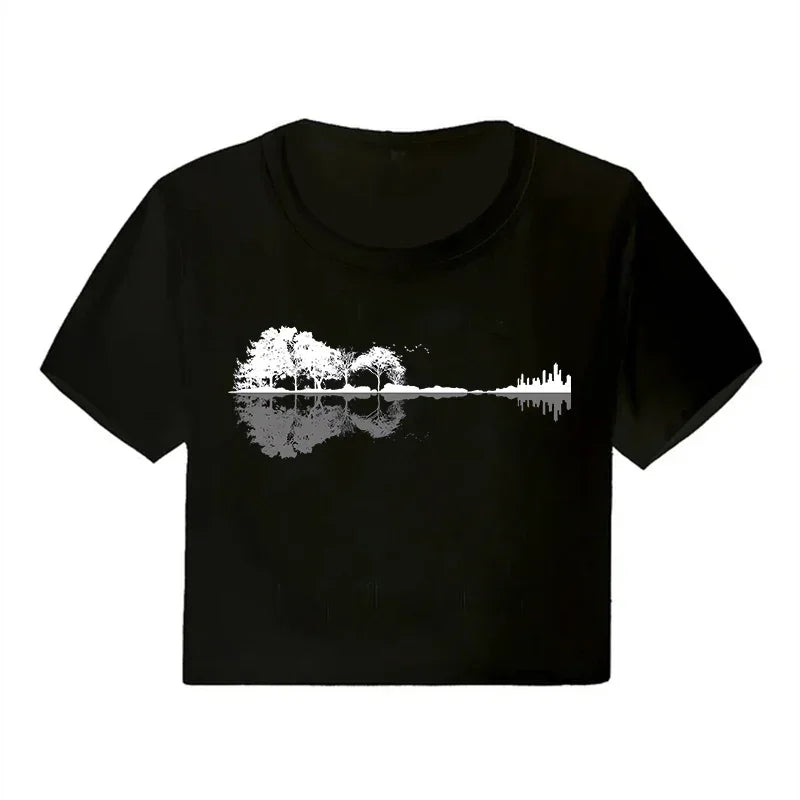 Y2K Graphic Crop Top