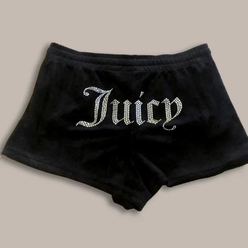 Women's Retro Y2K Wide Leg Shorts