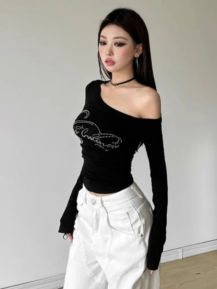 Women's Long Sleeve Crop Top