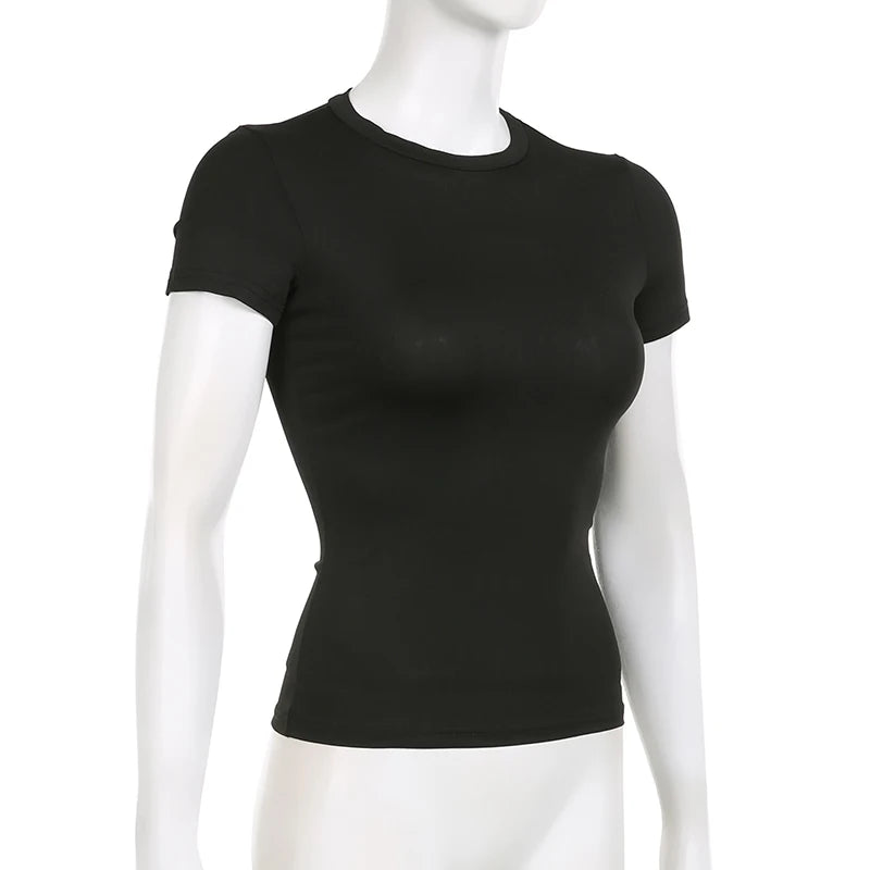 Women's Basic Solid Crop Top