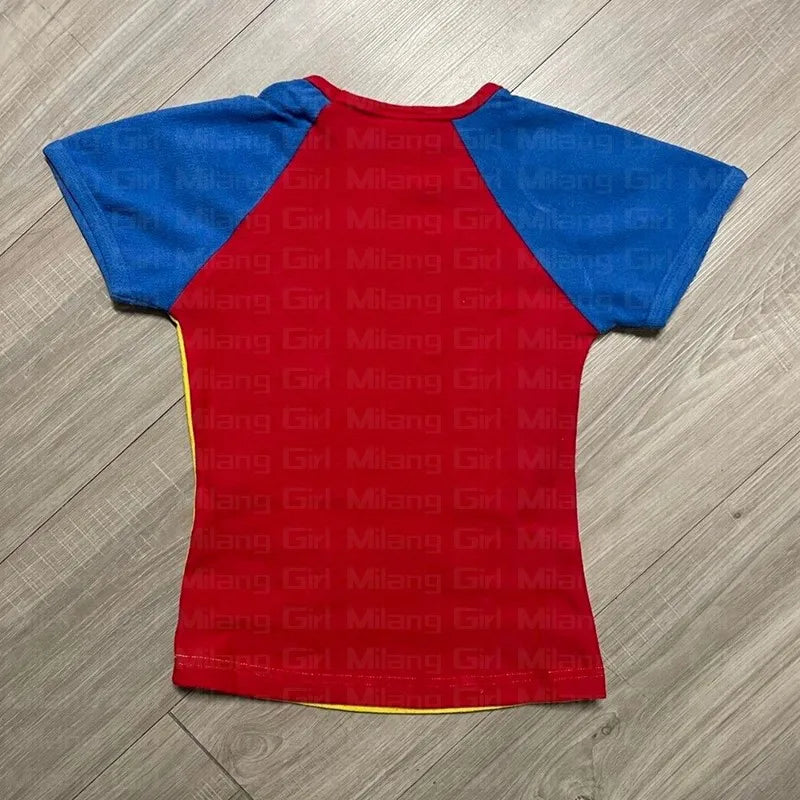 Women's Brazil Letter Print Crop Tee