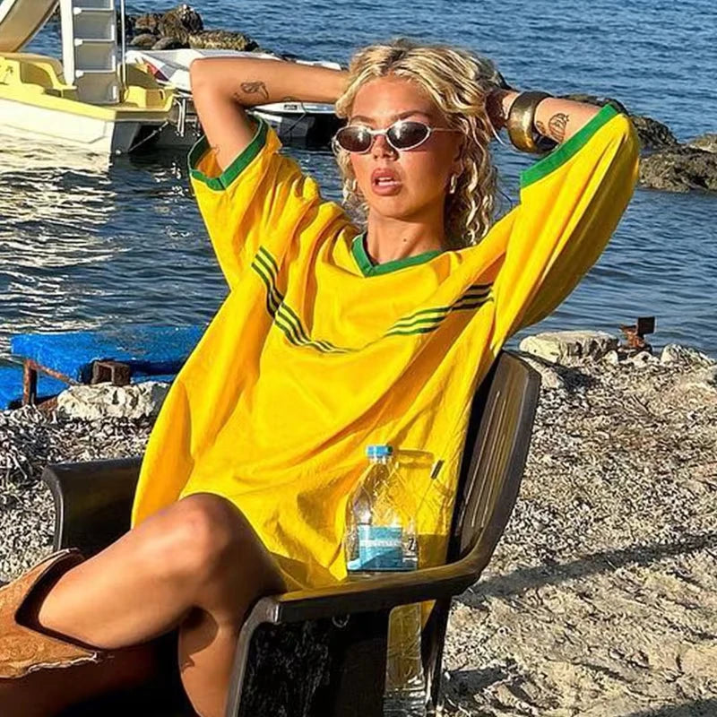 Brazil Retro Graphic Crop Top