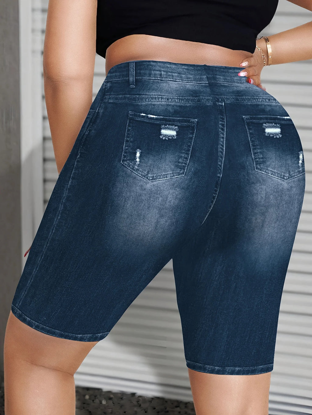 Y2K Star Print Biker Shorts