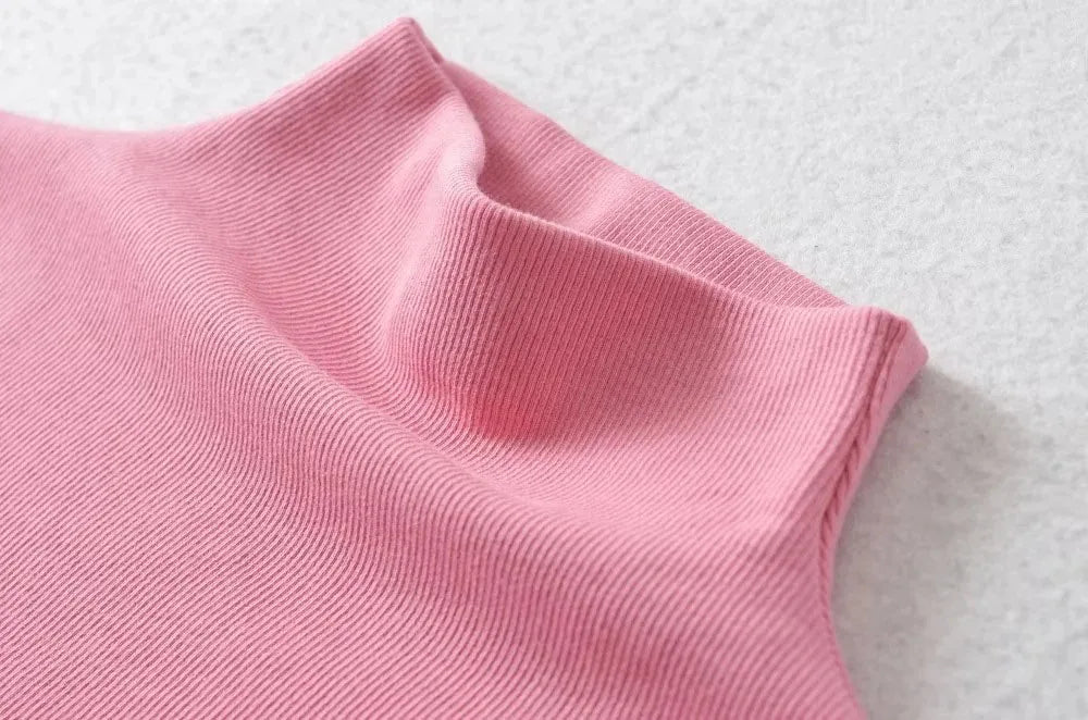 Women's Sleeveless Turtleneck Top