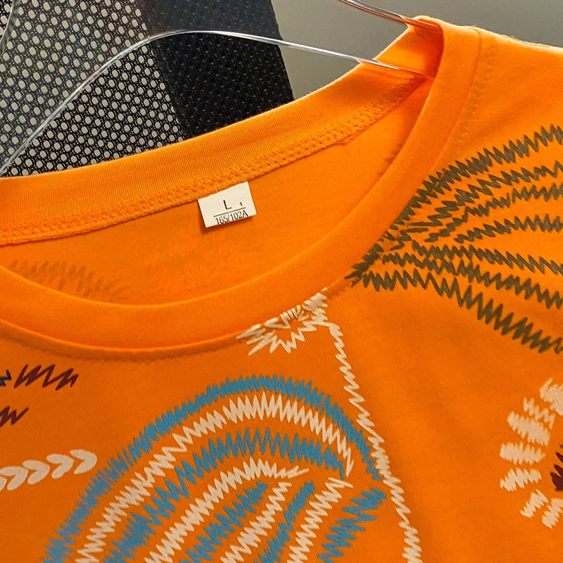 Women's Loose Cotton Graphic T-Shirt