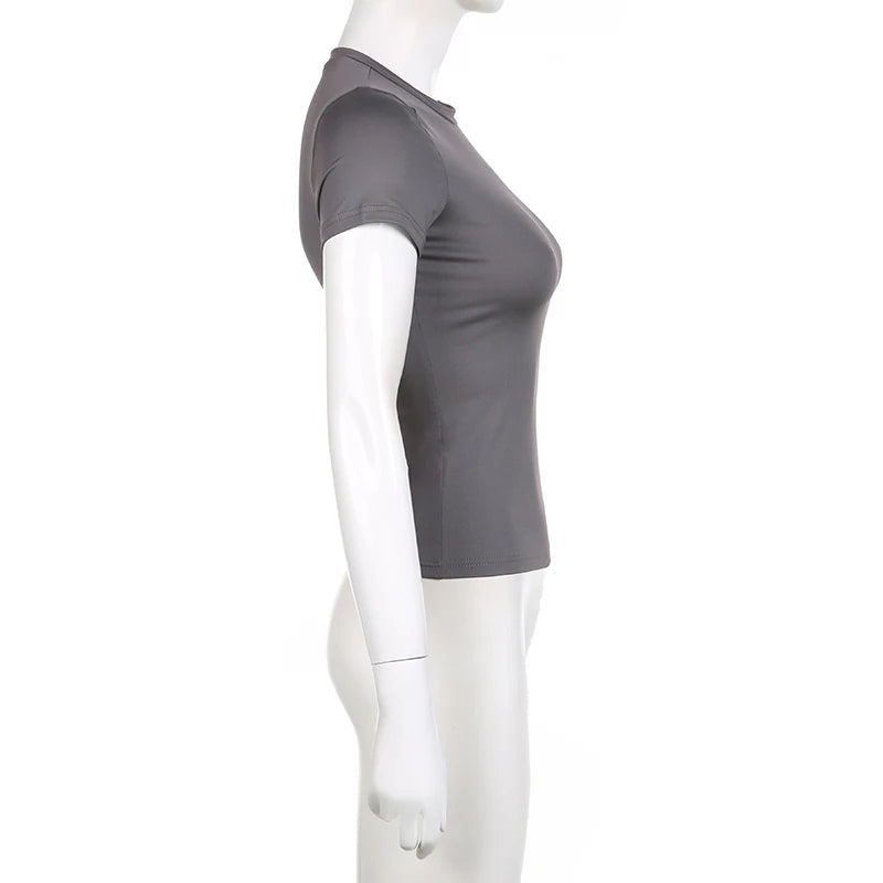Women's Basic Solid Crop Top