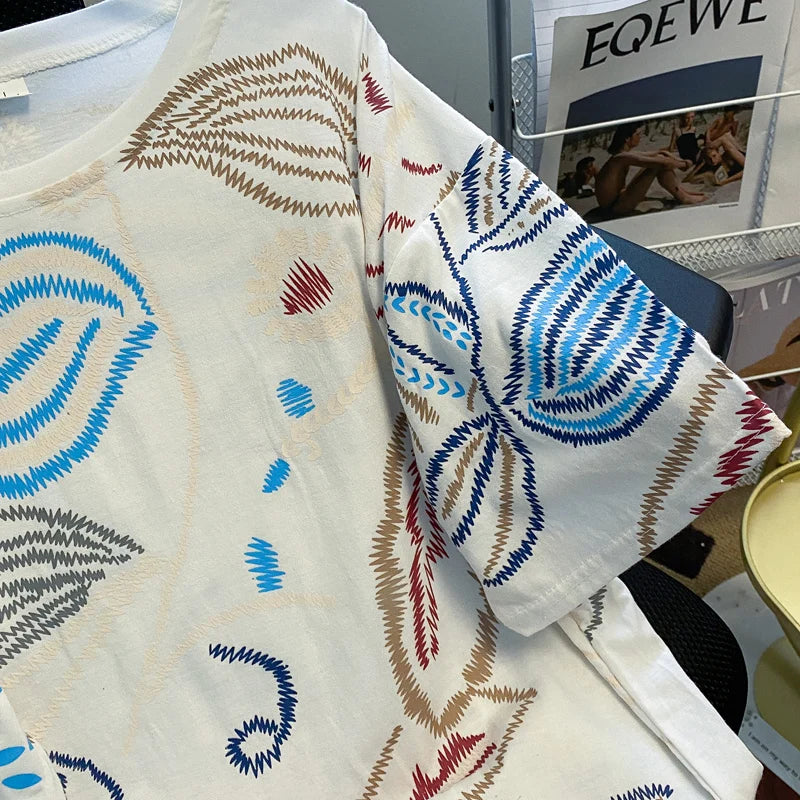 Women's Loose Cotton Graphic T-Shirt