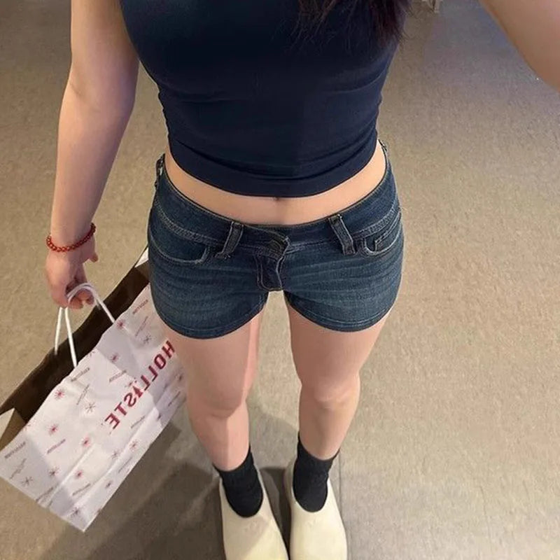 Women's Low-Waist Denim Shorts