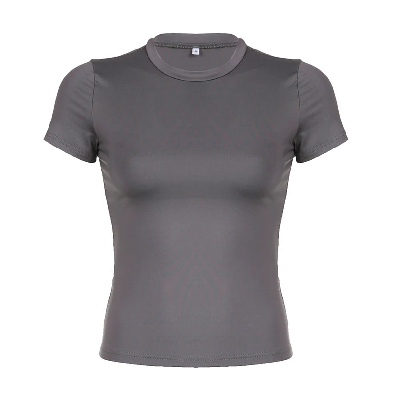 Women's Basic Solid Crop Top