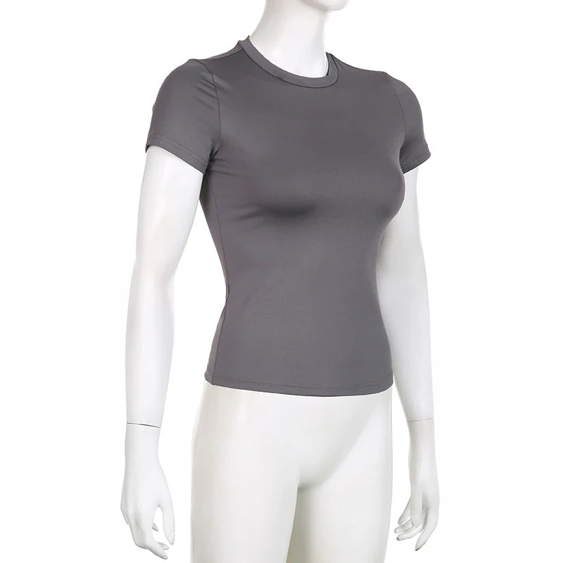 Women's Basic Solid Crop Top