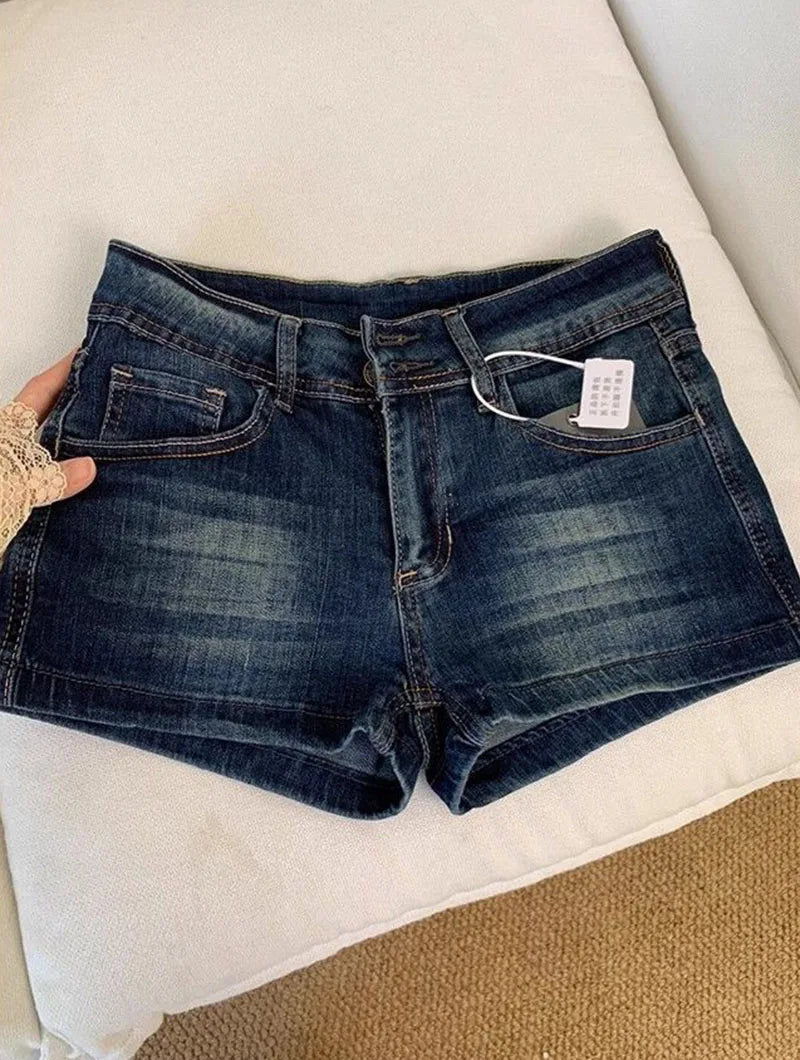 Women's Low-Waist Denim Shorts