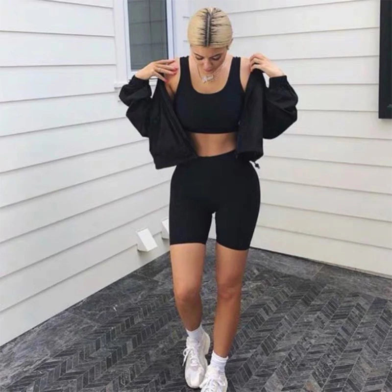 Women's High Waist Biker Shorts