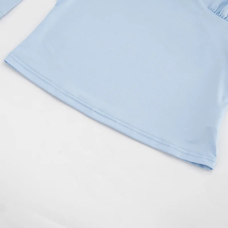 Women's Casual Crop Top V-Neck