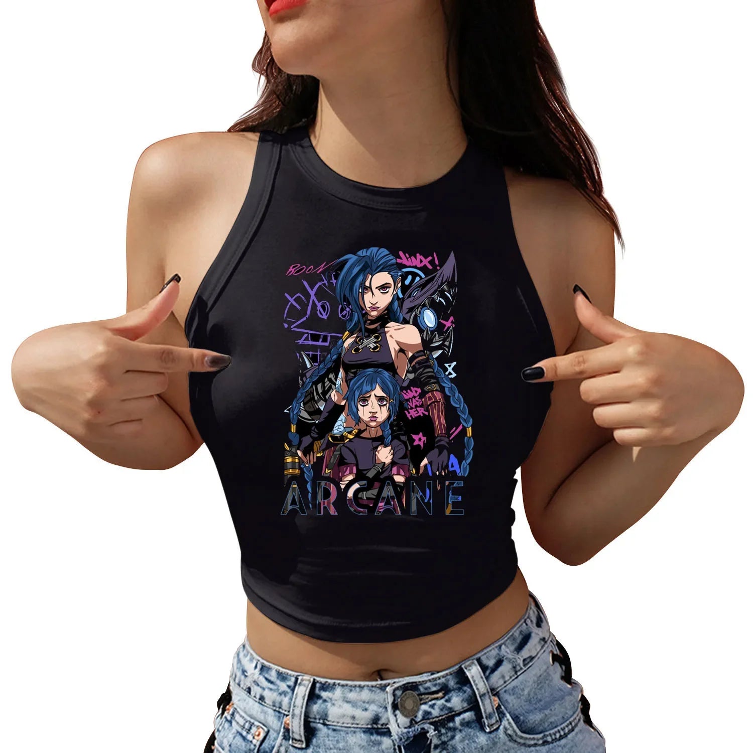 Arcane Graphic Crop Top