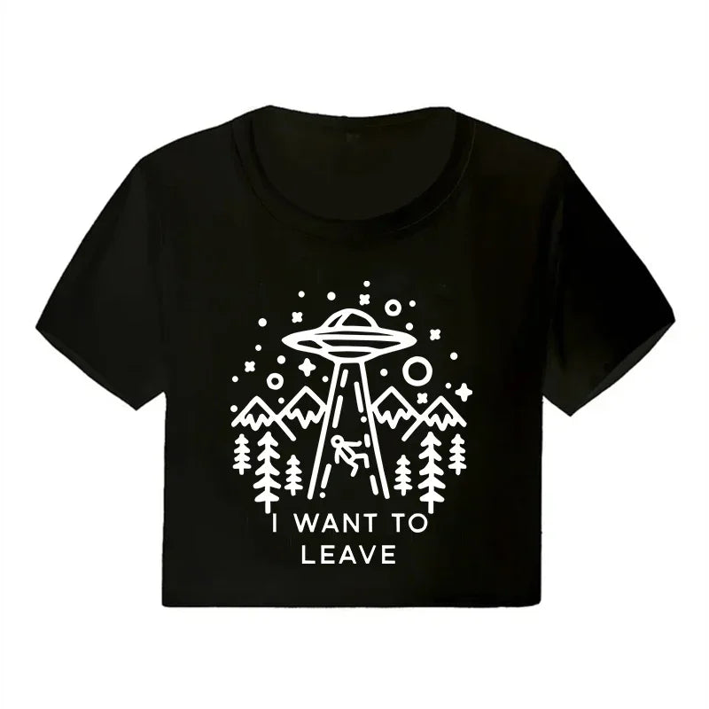 Y2K Graphic Crop Top